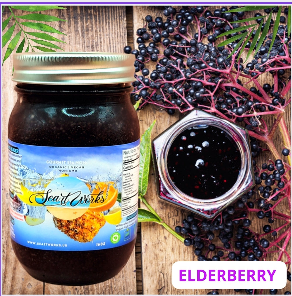 ELDERBERRY SEA MOSS GEL (16oz)