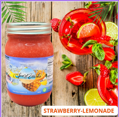 STRAWBERRY LEMONADE SEA MOSS GEL (16oz)